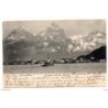 Tarjeta postal de suiza circulada  brunnen und die mythen