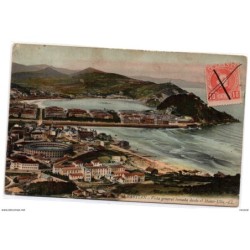 Tarjeta postal de san sebastian vista general desde monte ulia