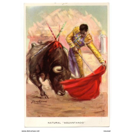 2 tarjetas postales de toreros