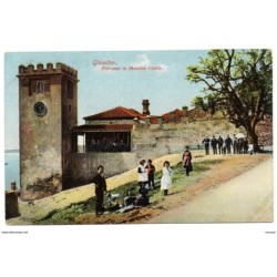 Tarjeta postal entrance to moorish castle Gibraltar