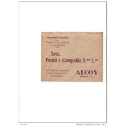 Carta con publicidad alcoy fabrica de harina