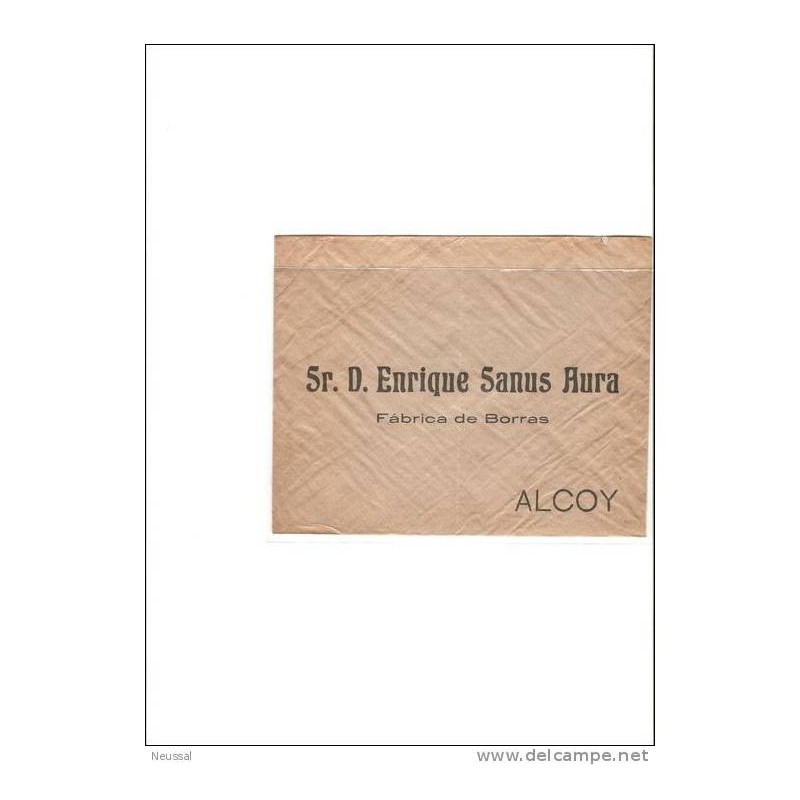 Carta con publicidad alcoy fabrica de borras Carta con publicidad alcoy fabrica de borras