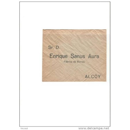 Carta con publicidad alcoy  enrique sanus