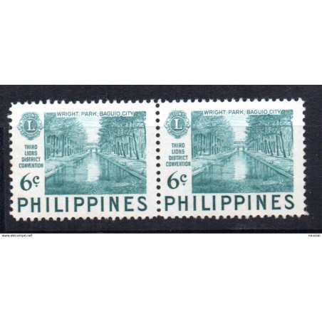 Pareja de sellos n 408 Filipinas