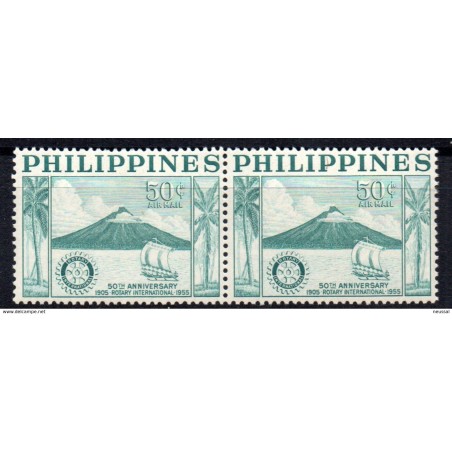 Sello en pareja  n A50  Filipinas