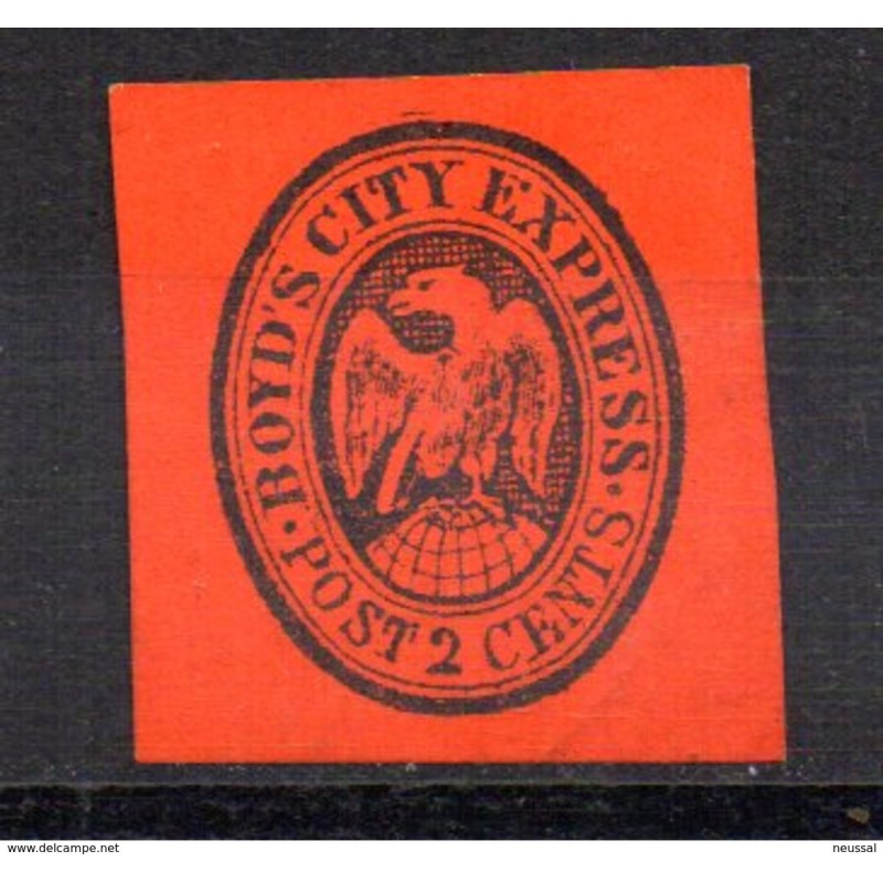 Sello de EEUU boyds city express 2 cents Sello de EEUU boyds city express 2 cents