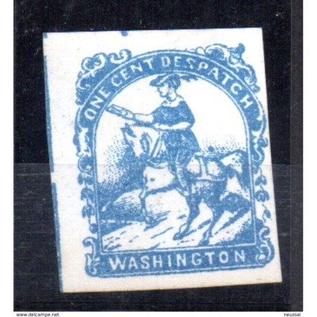 Sello de EEUU local washington one cent