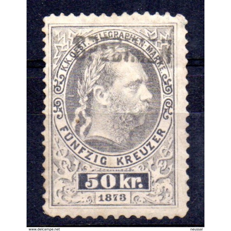 Sello n telgrafo 5 con especimen Austria Sello n telgrafo 5 con especimen Austria