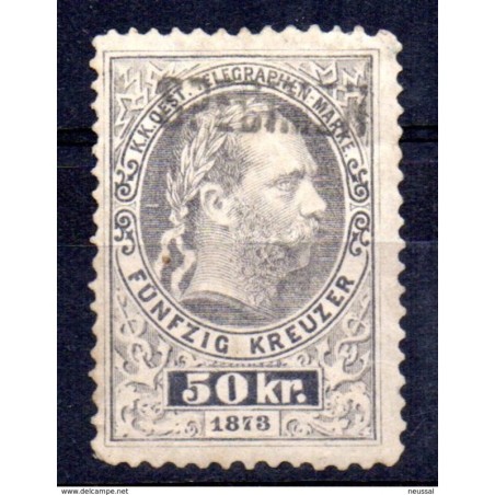 Sello n telgrafo 5 con especimen  Austria
