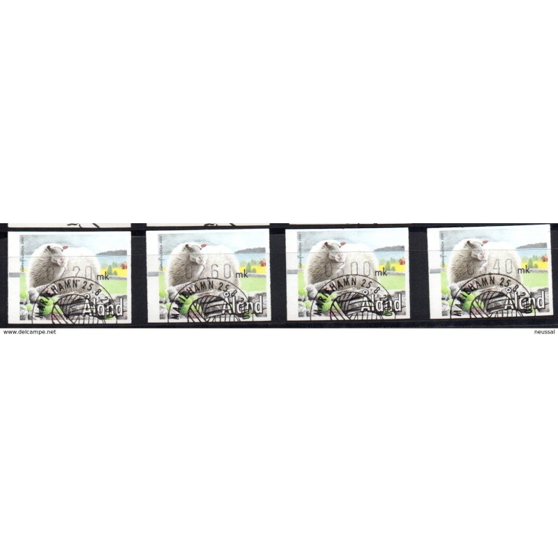 Serie timbres destributiers n 9 Aland Serie timbres destributiers n 9 Aland