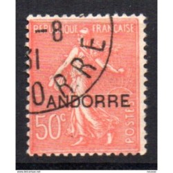 Sello n 15 catalogo yvert  Andorra francesa