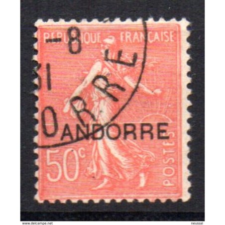 Sello n 15 catalogo yvert  Andorra francesa