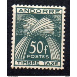 Sello n Timbre taxe  40  catalogo yvert  Andorra francesa