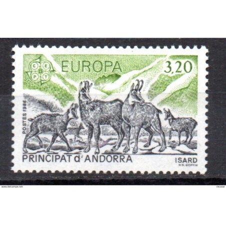 Sello  n 349  catalogo yvert Andorra francesa