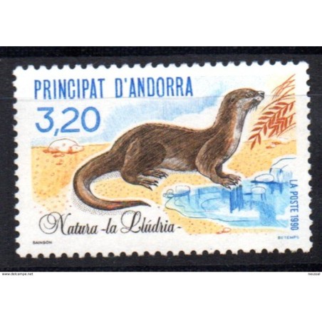 Sello  n 394  catalogo yvert Andorra francesa
