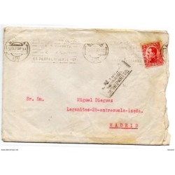 Carta con matasellos en rodillo murcia de 1930