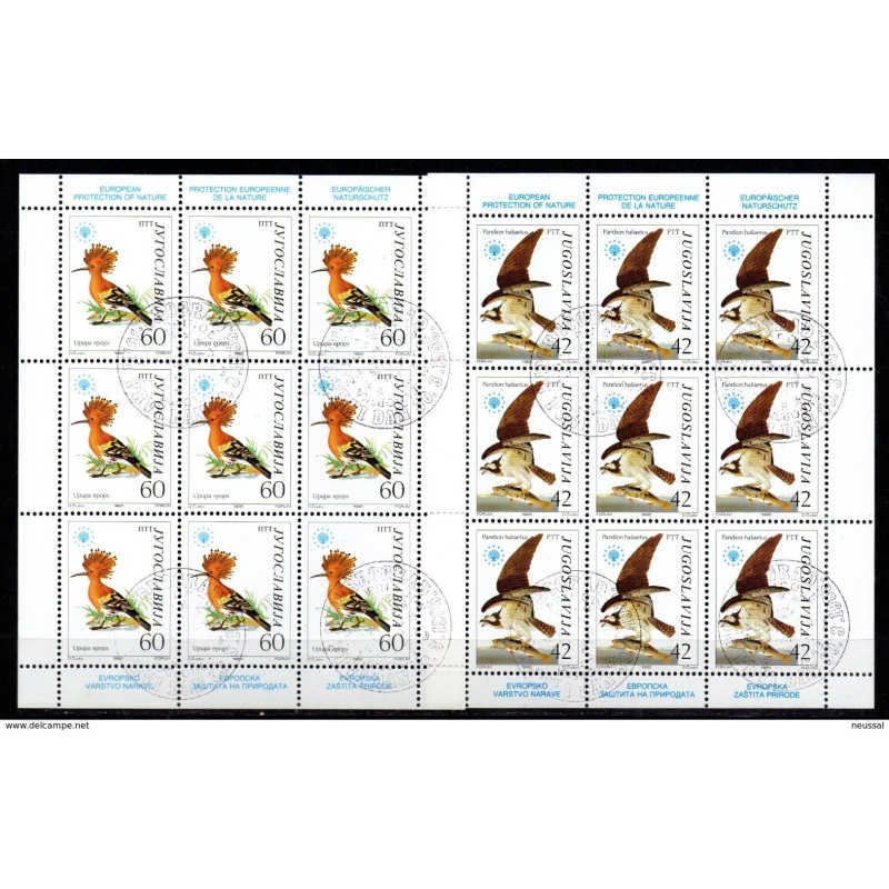 Selrie en pliego de 9 sellos n 19789 Yugoslavia Selrie en pliego de 9 sellos n 19789 Yugoslavia