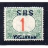 Sello n Taxe 1    sobrecarga invertida  Yugoslavia
