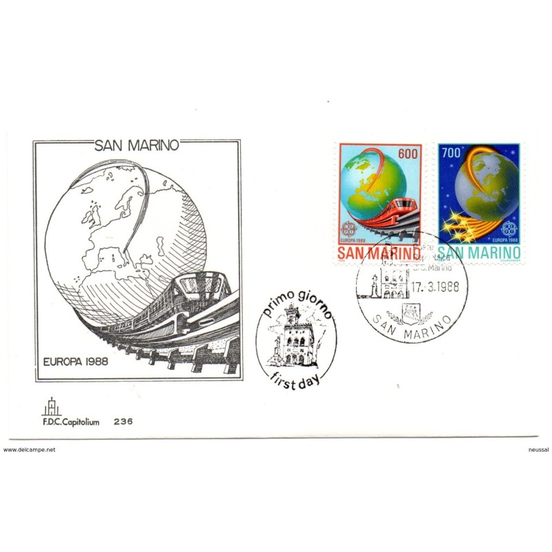 Sobre de primer dia de San marino 117980 Sobre de primer dia de San marino 117980