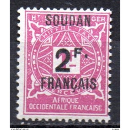 Sello n T Taxe 9  Soudan