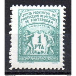 Sello junta provincial de menores de pontevedra 1pts no catalogado
