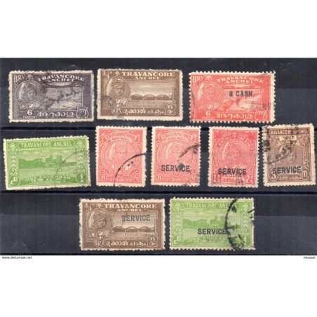 Ficha sellos de travancore