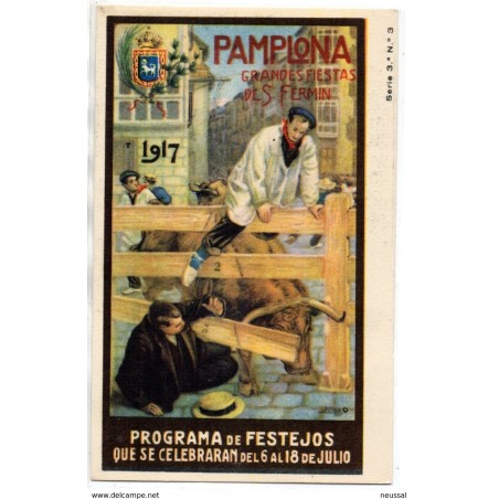 Postal de pamplona san fermin