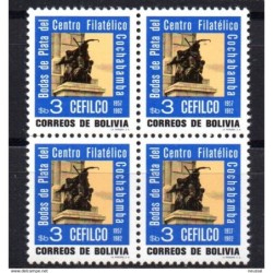 Sello  n 629  en bloque de 4  Bolivia