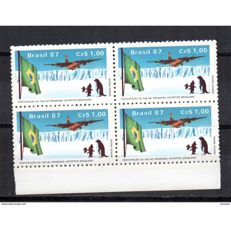 Sello n 1829 en bloque de 4 brasil Sello n 1829 en bloque de 4 brasil