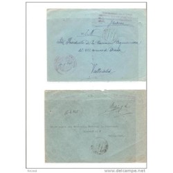 2 cartas con diferentes cuños