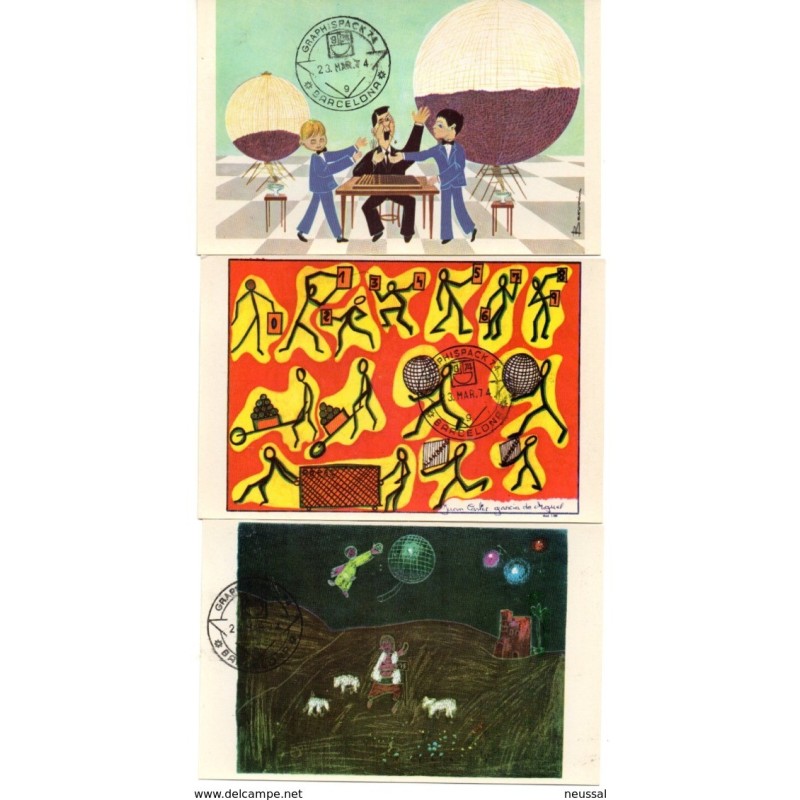 Coleccion de tarjetas postales serie F ideas dibujadas por los alumnos del colegio de san ildefonso Coleccion de tarjetas postales serie F ideas dibujadas por los alumnos del colegio de san ildefonso