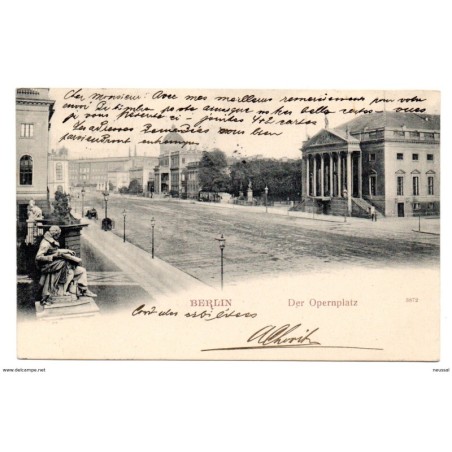 Tarjeta postal circulada de 1904 Berlin