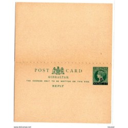3 tarjeta postal dobles Gibraltar escaneado ambas caras