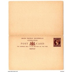 2 tarjetas  dobles  Gibraltar escaneadas ambas caras
