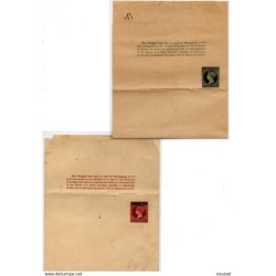 2 sobres entero postal  de gibraltar