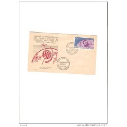 Sobre de primer dia  enlace de television por satelite 1962