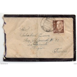 Sobre  de 1960 con matasellos Alfafar valencia
