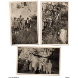 3 Tarjetas postales de gente  1933 laboratorio palomera Alcoy