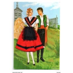 Tarjeta de trajes populares