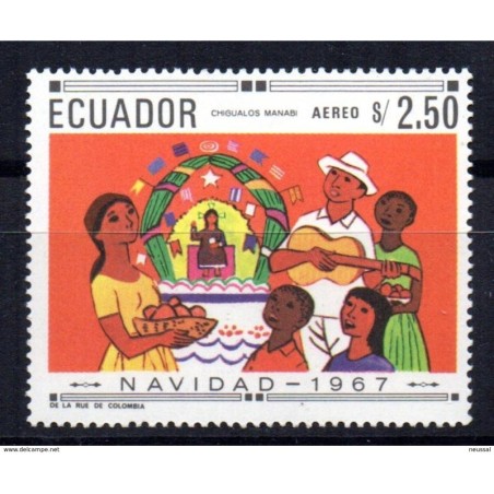 Sello  n A494 A   Ecuador