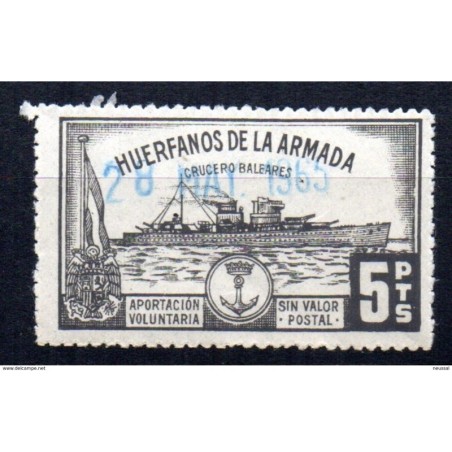 Sello  huerfano de la armada 5 pts