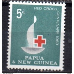 Sello n 53  papua  cruz roja