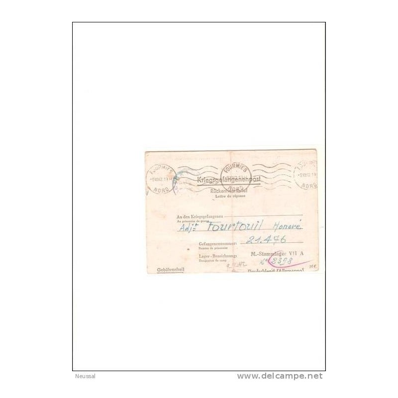 Tarjeta de alemania 912 1942 Tarjeta de alemania 912 1942