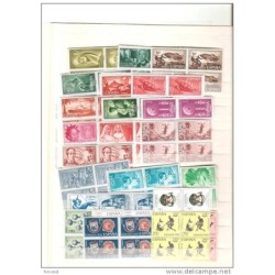 Coleccion en bloque de 4  de 1960 a 1968