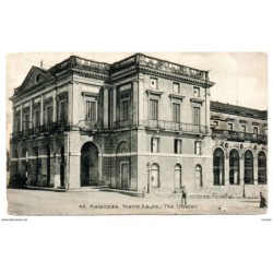 Tarjeta postal de matanzas  teatro sauto