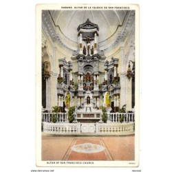 Tarjeta  postal de Altar de san francisco