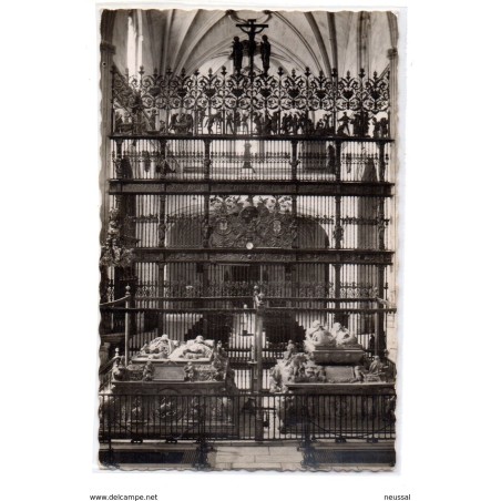 Tarjeta  postal de granada capilla real