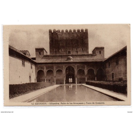 Tarjeta  postal de granada Alhambra