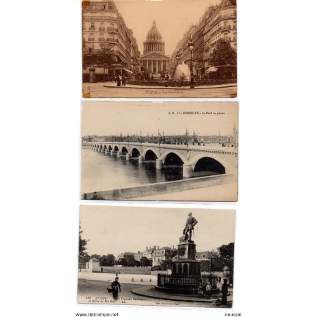 Lote de 8  tarjetas postales de Francia
