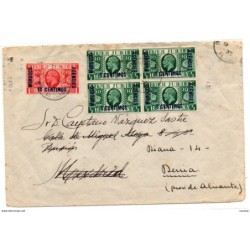 Carta de marruecos con matasello de 1935